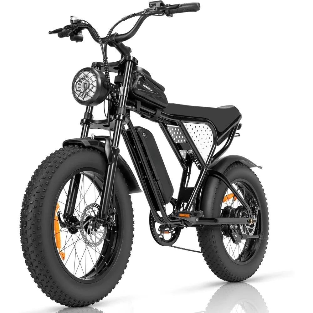 Electric Bike 1000/2000W 25-37MPH Long-Range Fat Tires