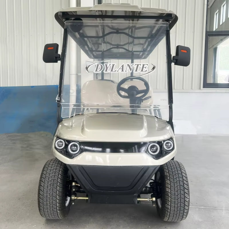 Hot Selling New Solar Panel Powered 4KW 5KW Off-Road Vehicle 60V Lithium Battery Adult 6 Seater 4 Wheel Beach Golf Cart