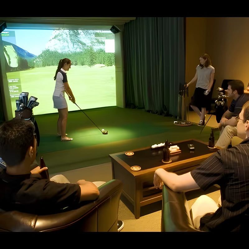 Interactive Projection Game Golf Sports Golf Simulator Portable Smartscreen Game Center Golf Simulator Impact Screen