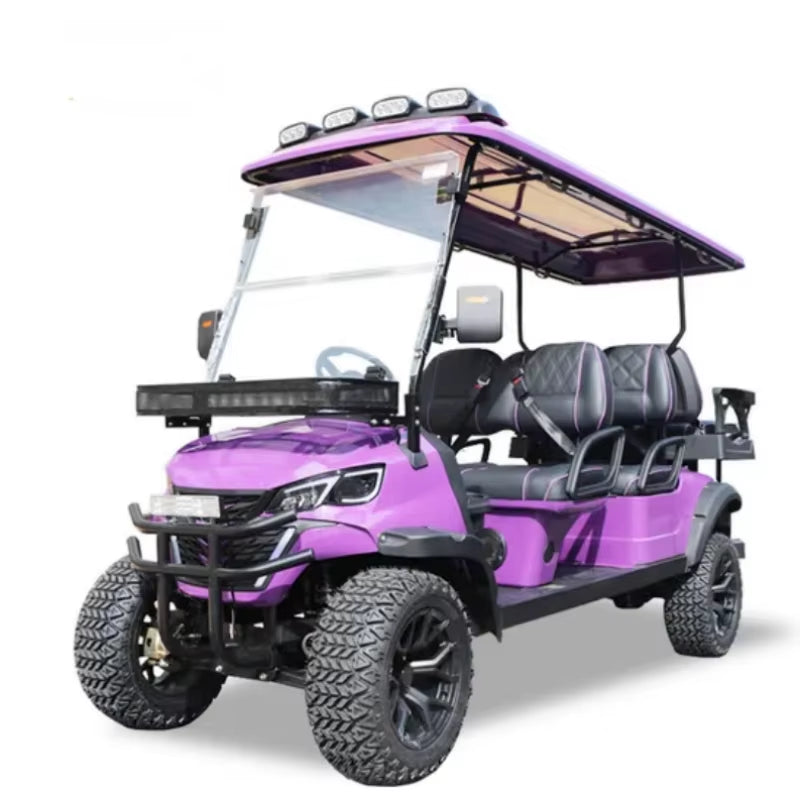 2025 Hot Sale off Road Club 4 6 Seater 60V Car Hunting Cart Golf Car 5000W Electric Golf Cart with Lithium Battery