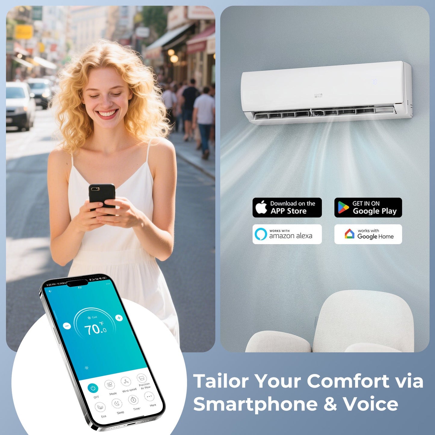 17000 BTU 208/230V Mini Split Air Conditioner and Heater Pump System