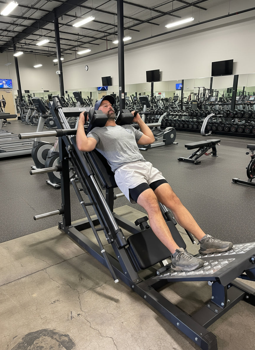 Plate Loaded 45° Leg Press & Hack Squat Machine (New)