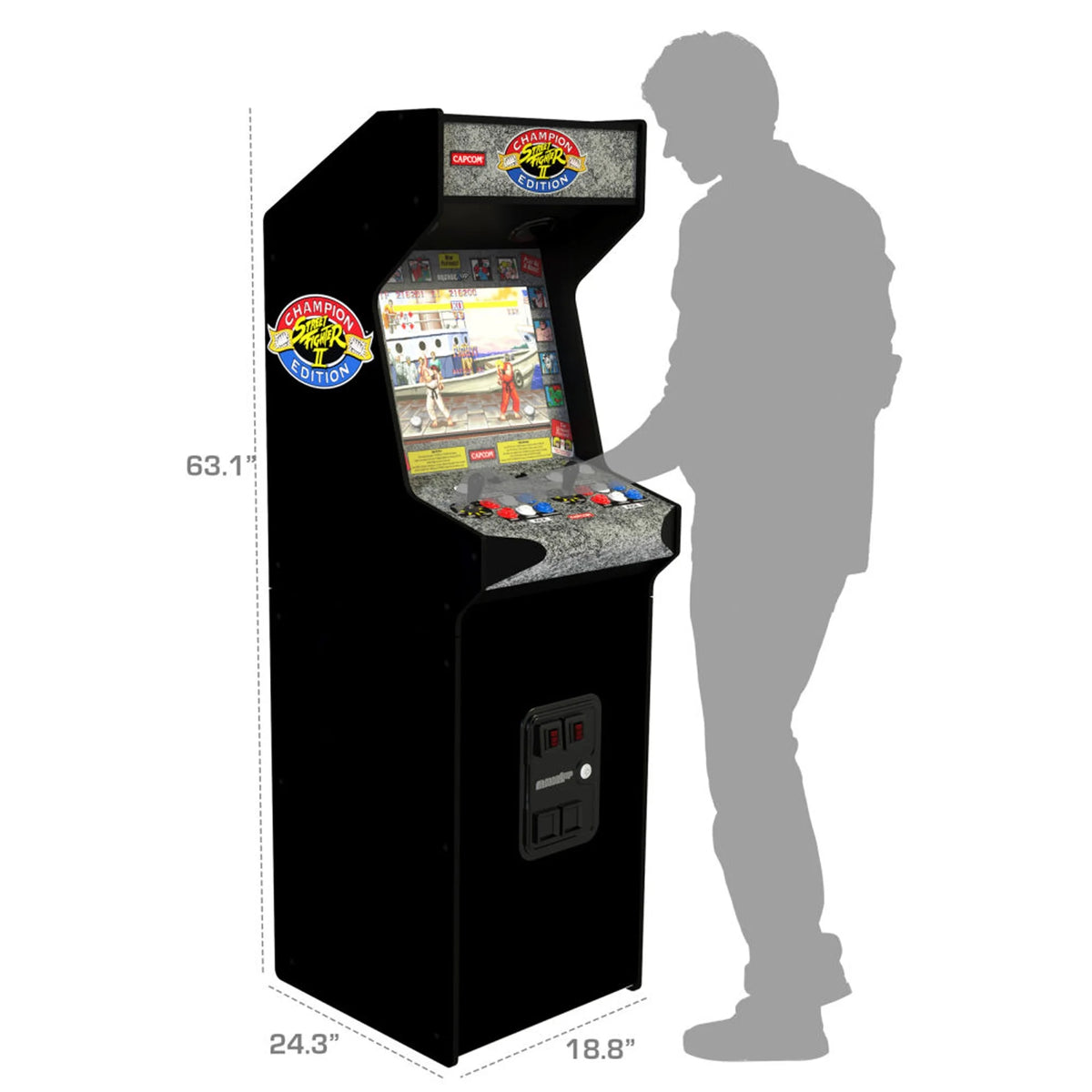 Street Fighter II CE HS-5 Deluxe Stand-Up Cabinet Arcade Machine