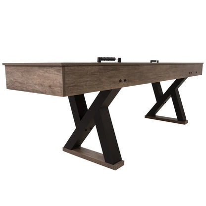 Kirkwood 9’ LED Light up Shuffleboard Table with Bowling
