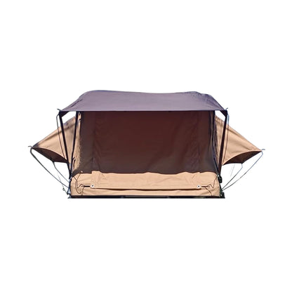 Trailora Summit Soft-Shell Aluminum Rooftop Tent With Ladder, LED Light Strip, And Memory Foam Mattress [2-3 Person] (SAK26814)