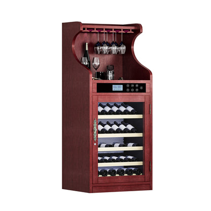 Luxury 43-Bottle Freestanding Low Noise Wine Cooler Cabinet