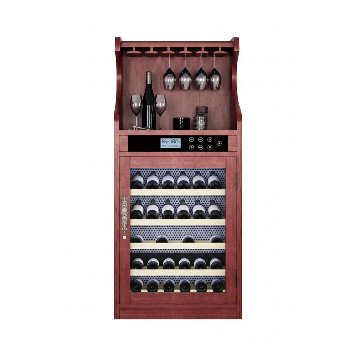 Luxury 43-Bottle Freestanding Low Noise Wine Cooler Cabinet