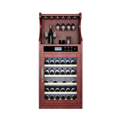 Luxury 43-Bottle Freestanding Low Noise Wine Cooler Cabinet
