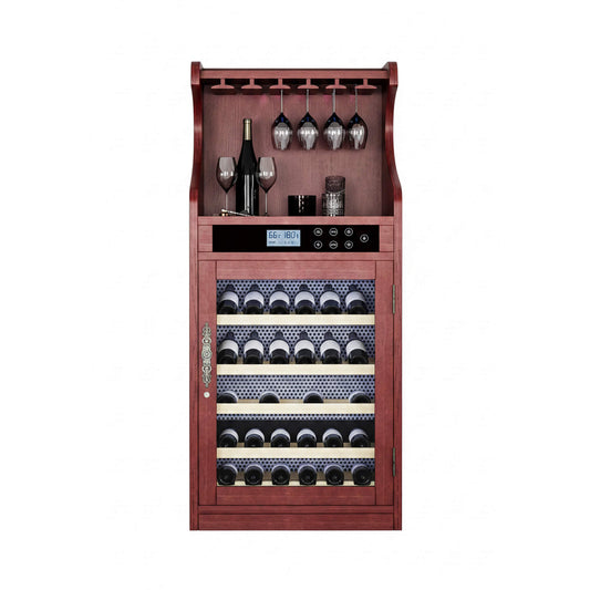 Luxury 43-Bottle Freestanding Low Noise Wine Cooler Cabinet