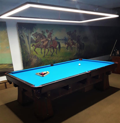 Perimeter Billiard Lights LED Pool Table Lighting 7' 8' 9' - Dimmable