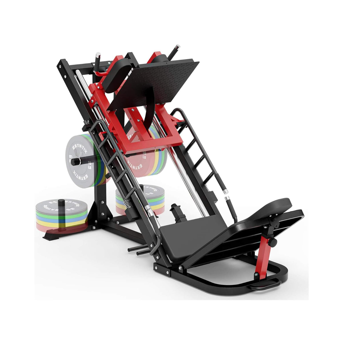 45-Degree Leg Press Hack Squat Machine With Weight Storage