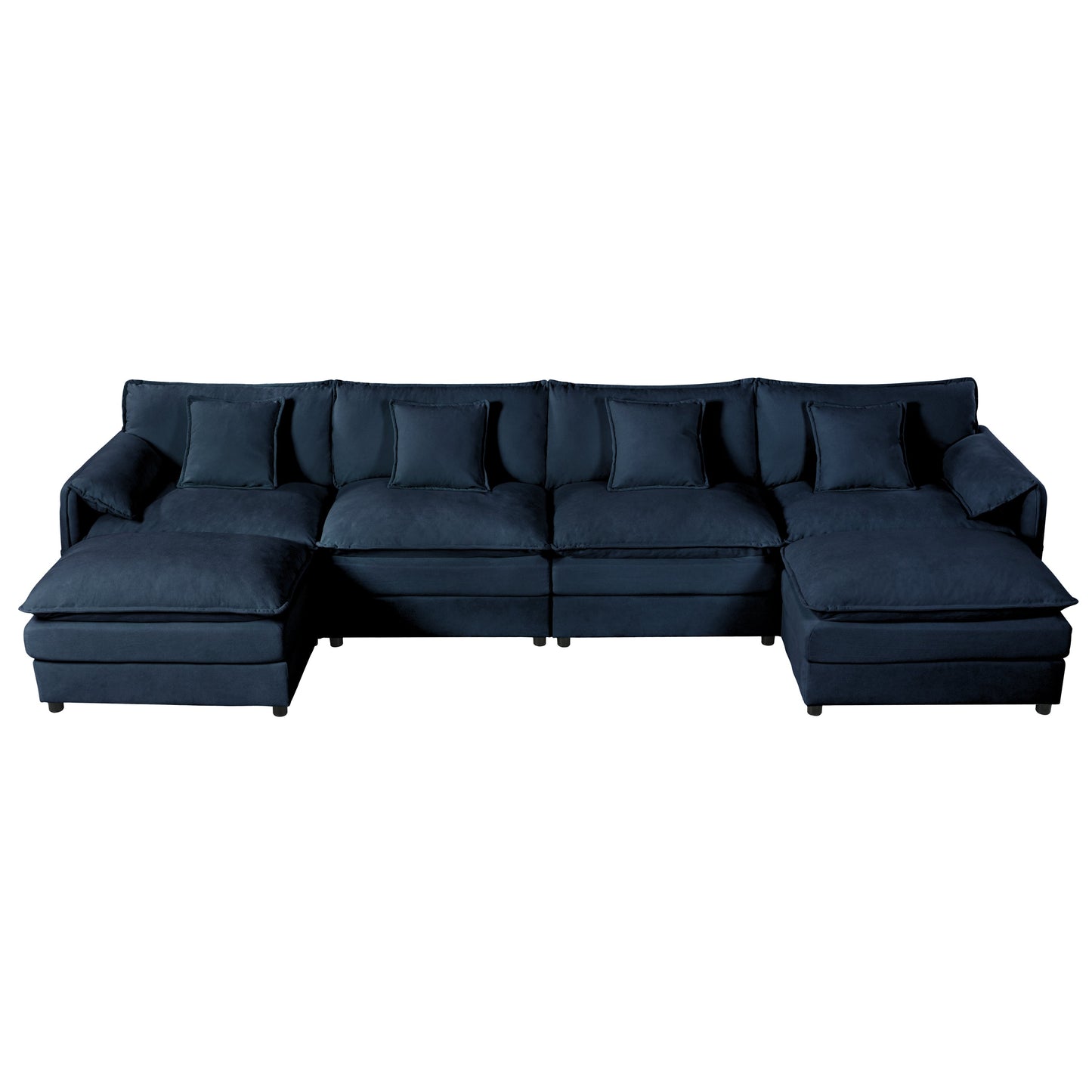 Modular Sectional Sofa, Oversized Deep Seat U Shaped Couch Set for Living Room