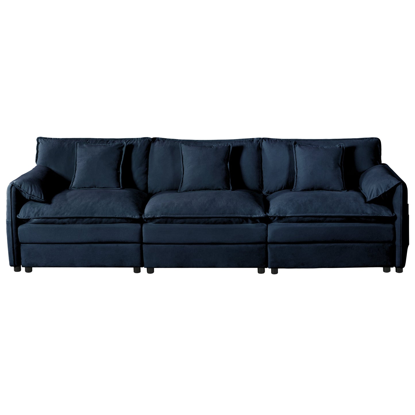 Modular Sectional Sofa, Oversized Deep Seat L Shaped Couch Set for Living Room