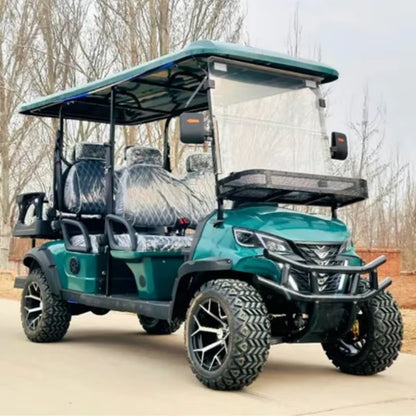 2025 Hot Sale off Road Club 4 6 Seater 60V Car Hunting Cart Golf Car 5000W Electric Golf Cart with Lithium Battery