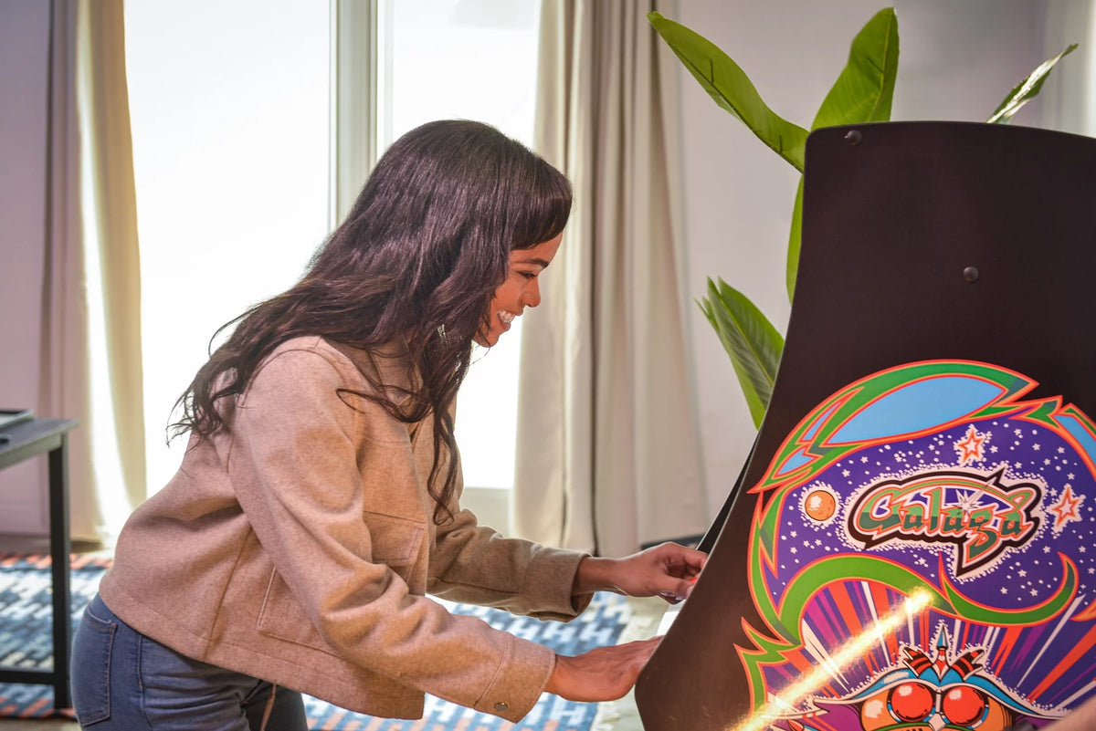 Ms. PAC-MAN & GALAGA Class of '81 Deluxe Arcade Game with WIFI, 12 Classic Games, and 17-Inch Screen