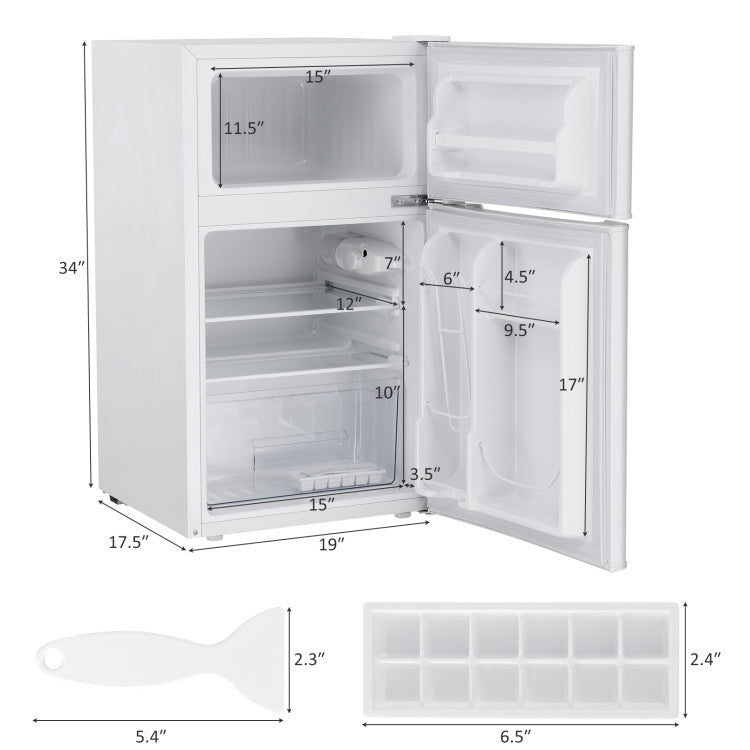 Black 3.2 cu. ft. Retro Mini Refrigerator