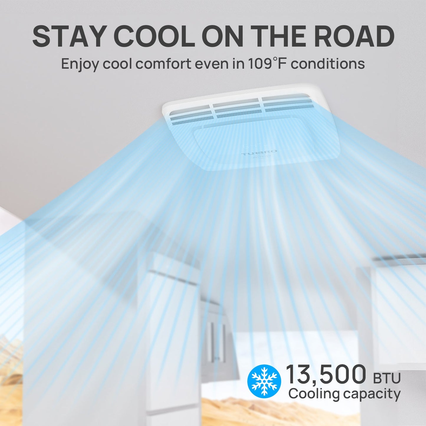 Greenland 13,500 BTU Inverter RV Air Conditioner with Heat Pump