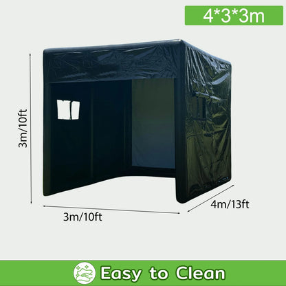 Portable Inflatable Golf Simulator Set - 13X10Ft Dual - Use (Indoor & Outdoor) Golf Practice Swing System with Inflatable Tent & Pump