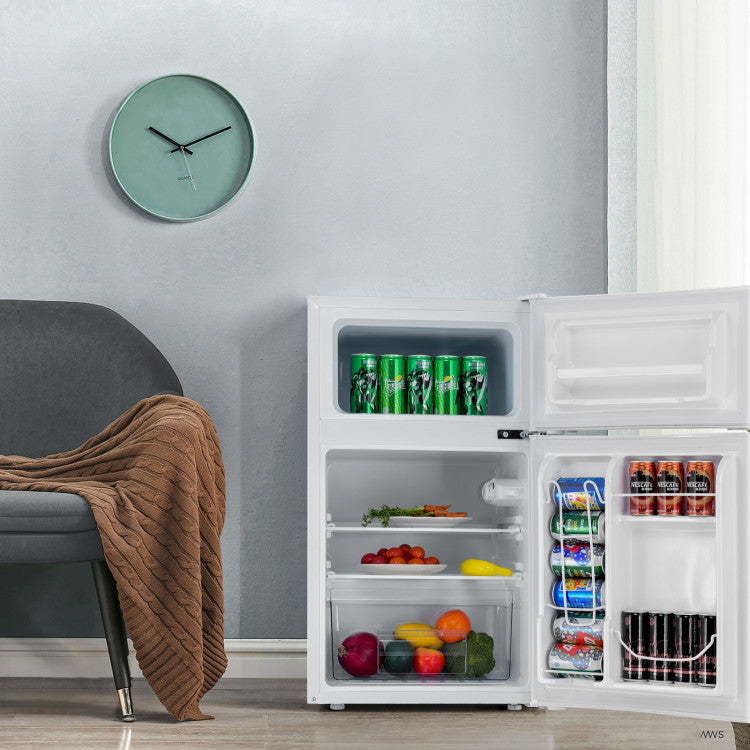 Black 3.2 cu. ft. Retro Mini Refrigerator