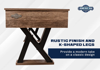 Kirkwood 9’ LED Light up Shuffleboard Table with Bowling