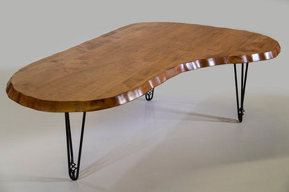 Wavy Kidney Table with EB Hairpin Legs