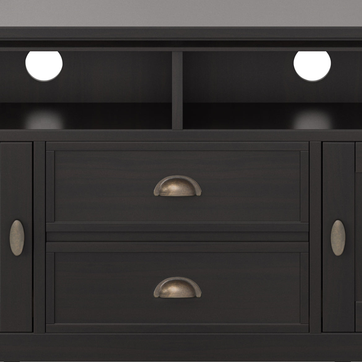 Redmond - 72' TV Media Stand - Hickory Brown