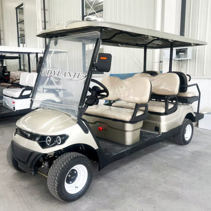Hot Selling New Solar Panel Powered 4KW 5KW Off-Road Vehicle 60V Lithium Battery Adult 6 Seater 4 Wheel Beach Golf Cart