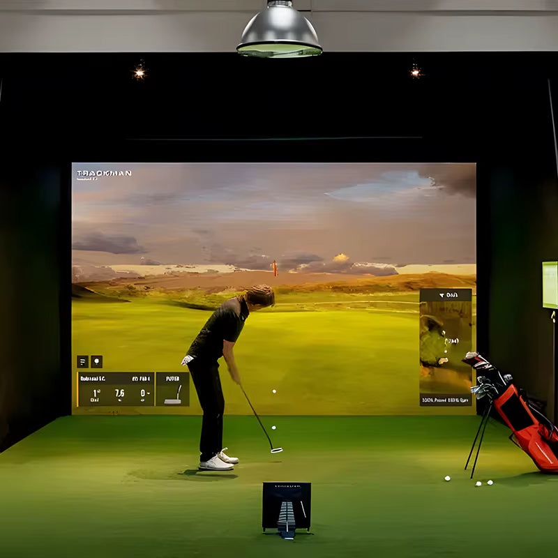 Interactive Projection Game Golf Sports Golf Simulator Portable Smartscreen Game Center Golf Simulator Impact Screen