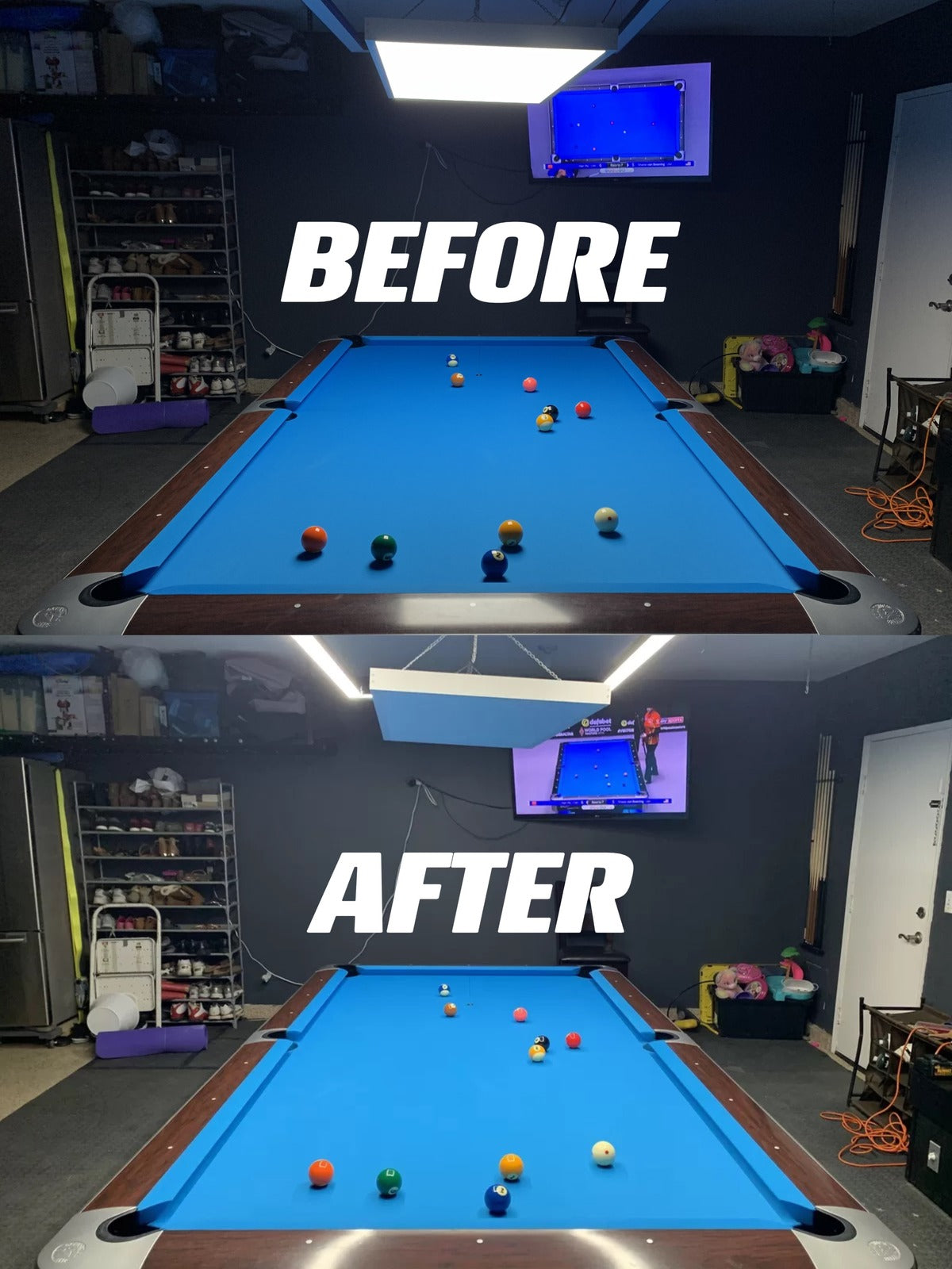 8FT Perimeter Billiard® LED Pool Table Light