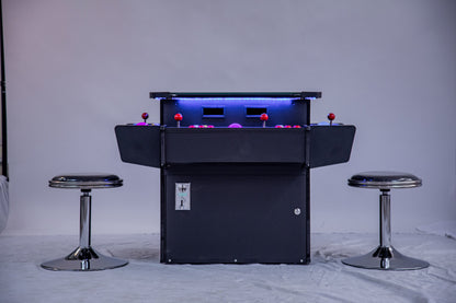 Full-sized, Three Sided, Cocktail Table Arcade Game With 3,016 Classic, Golden Age, Midway Games, and Trackball