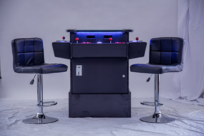 Full-sized, Three Sided, Cocktail Table Arcade Game With 3,016 Classic, Golden Age, Midway Games, and Trackball