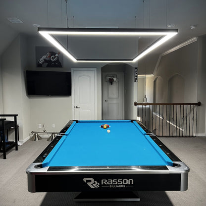 Perimeter Billiard Lights LED Pool Table Lighting 7' 8' 9' - Dimmable