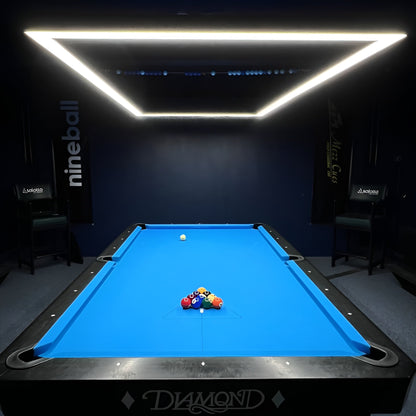 Perimeter Billiard Lights LED Pool Table Lighting 7' 8' 9' - Dimmable