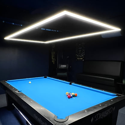 Perimeter Billiard Lights LED Pool Table Lighting 7' 8' 9' - Dimmable