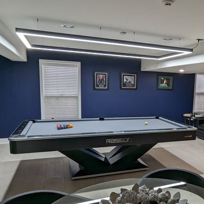 Perimeter Billiard Lights LED Pool Table Lighting 7' 8' 9' - Dimmable