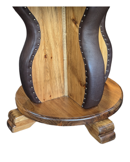 Leather Studded Gathering Table