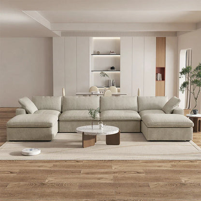 ☁️ The Iconic Cloud Modular Sectional: The Ultimate U-Shaped Comfort.