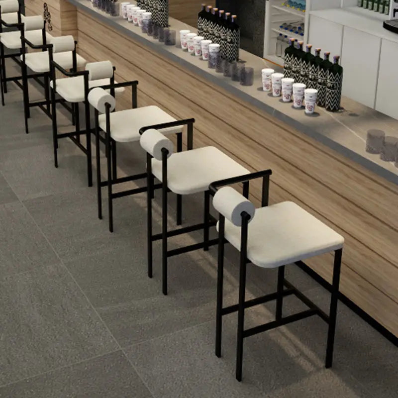 DecorBites™ Industrial Style Bar Chair: High Stool for Home & Front Desk, Nordic Design