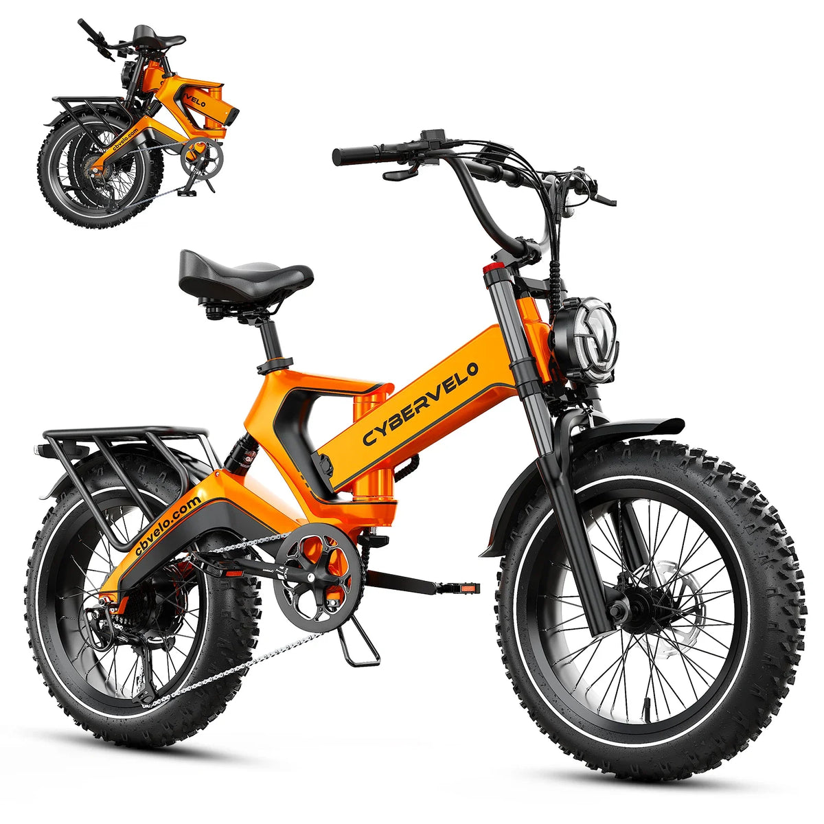 Cybervelo EK6 Max E-Bike 40Ah, 30+ MPH & 150 Mi Range