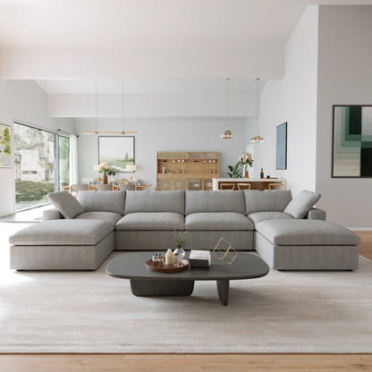 ☁️ The Iconic Cloud Modular Sectional: The Ultimate U-Shaped Comfort.