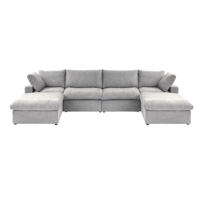 ☁️ The Iconic Cloud Modular Sectional: The Ultimate U-Shaped Comfort.