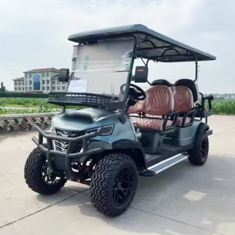 2025 Hot Sale off Road Club 4 6 Seater 60V Car Hunting Cart Golf Car 5000W Electric Golf Cart with Lithium Battery