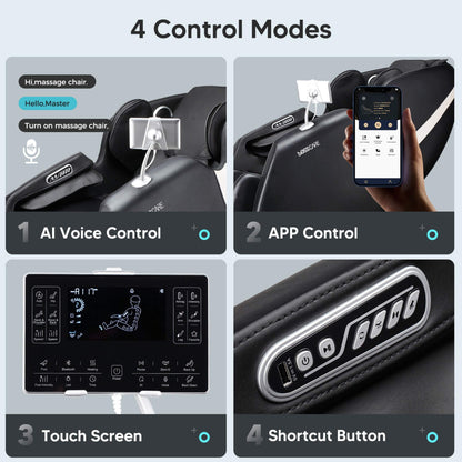 Bosscare Full-Body Zero-Gravity Shiatsu Recliner Massage Chair With AI Voice & App Control (SAK52960)