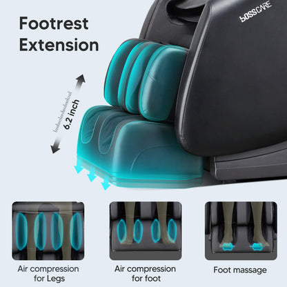Bosscare Full-Body Zero-Gravity Shiatsu Recliner Massage Chair With AI Voice & App Control (SAK52960)