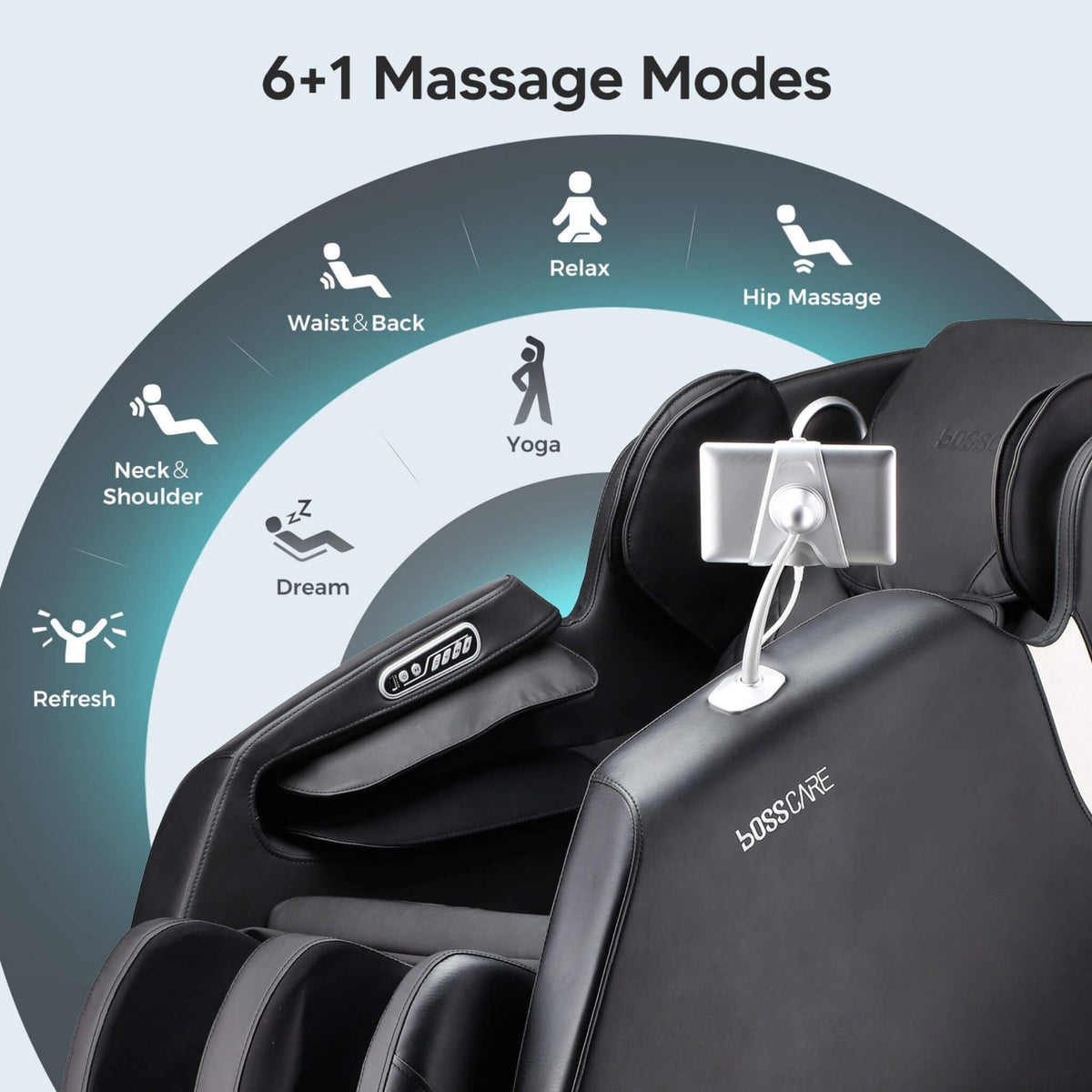 Bosscare Full-Body Zero-Gravity Shiatsu Recliner Massage Chair With AI Voice & App Control (SAK52960)