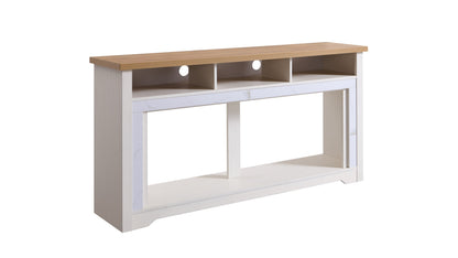 60 inch Fireplace TV Stand for TVs up to 70',with 50'smart Electric Fireplace,white