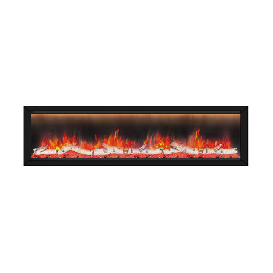 Dynasty Allegro 76" Black Smart Linear Electric Fireplace [DY-BFM76] (SAK56392)