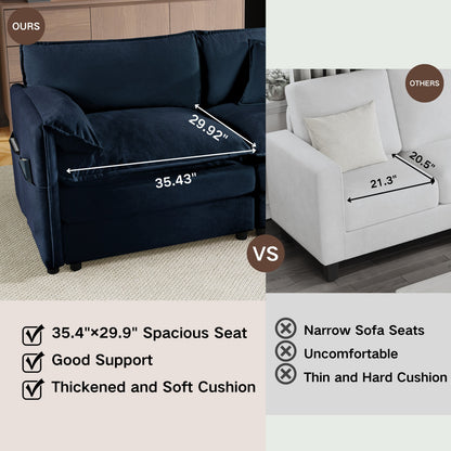 Modular Sectional Sofa, Oversized Deep Seat U Shaped Couch Set for Living Room