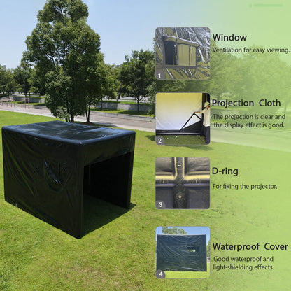 Portable Inflatable Golf Simulator Set - 13X10Ft Dual - Use (Indoor & Outdoor) Golf Practice Swing System with Inflatable Tent & Pump