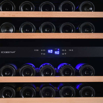 Edgestar Premium 101 Bottle Capacity Built In Dual Zone Wine Cooler, 24" (SAK92835)